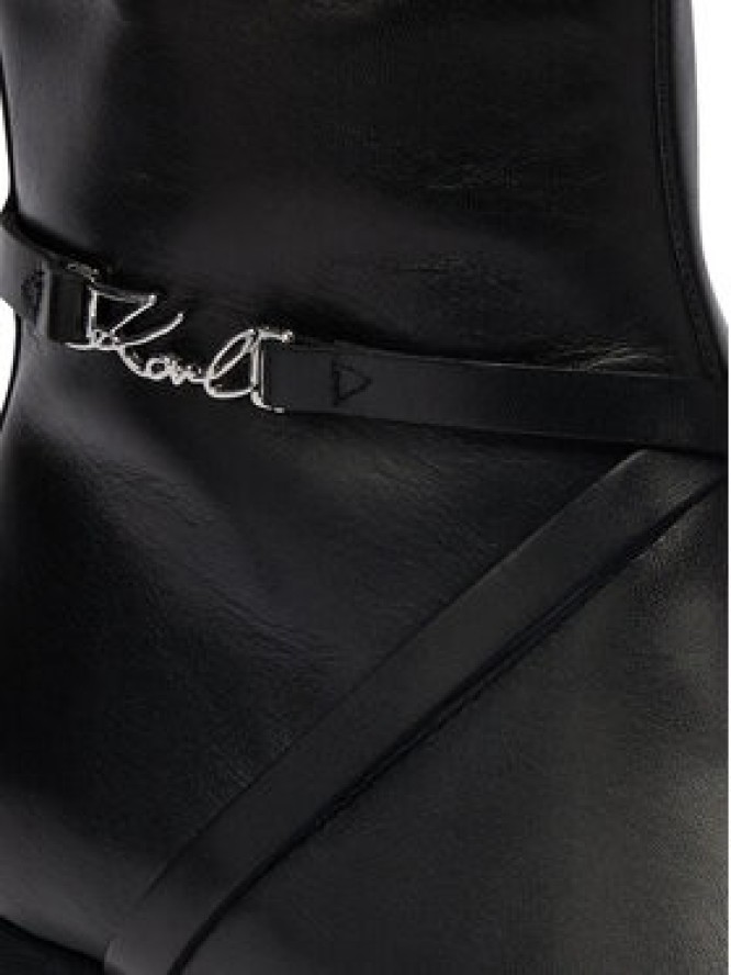 KARL LAGERFELD Kozaki KL30375 Czarny