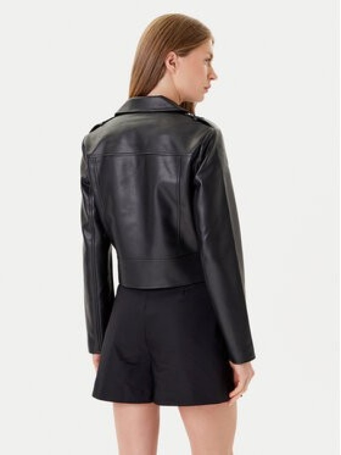 Morgan Kurtka z imitacji skóry 242-GZOOM Czarny Regular Fit