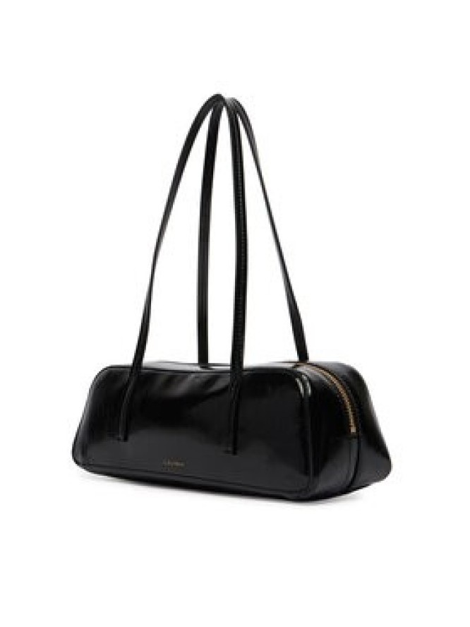 Calvin Klein Torebka Foil Logo Glossy Bauletto LV04F3638G Czarny