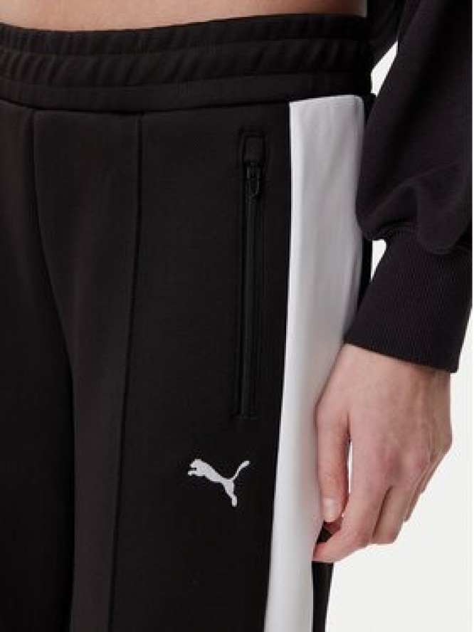 Puma Spodnie dresowe T7 629803 Czarny Wide Leg