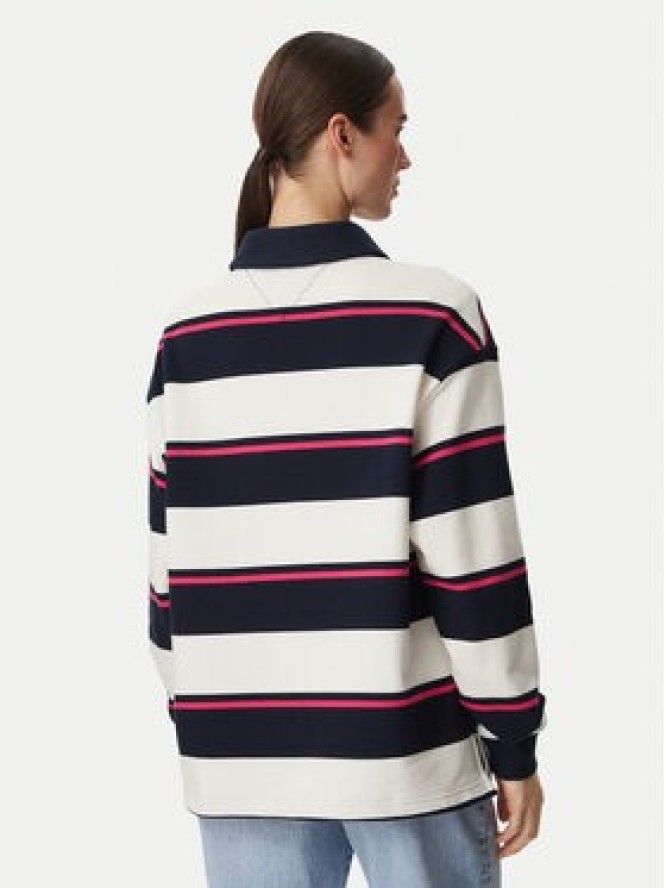 Tommy Jeans Polo Script Rugby DW0DW23303 Granatowy Relaxed Fit