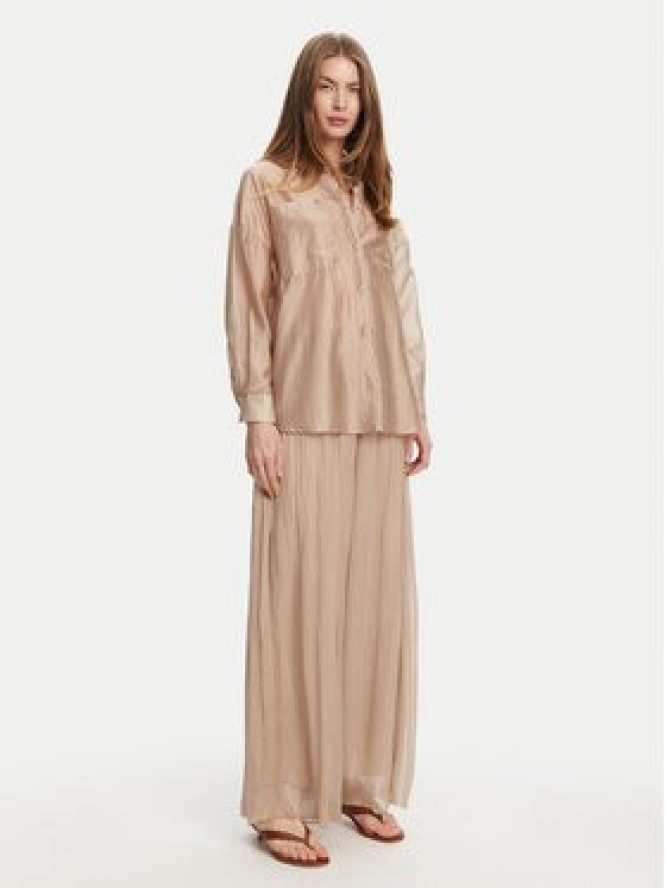 Bomboogie Koszula SW9007TLYA5 Beżowy Relaxed Fit