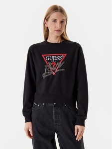 Guess Bluza W5YQ06 KB681 Czarny Regular Fit