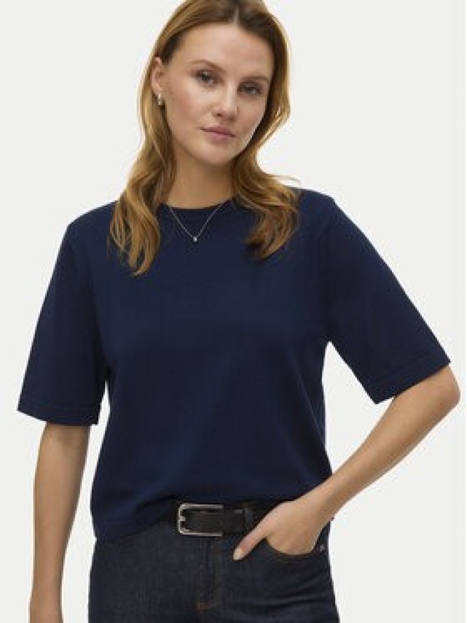 Vero Moda Sweter Silje 10320460 Granatowy Oversize