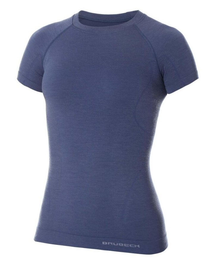 Koszulka wełniana z krótkim rękawem damska Brubeck ACTIVE WOOL