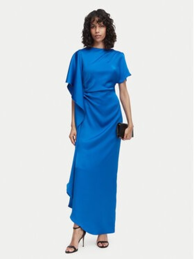 ACCESS FASHION Sukienka wieczorowa 63-3354-122 Niebieski Regular Fit
