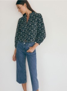 Koszula boxy - granatowy