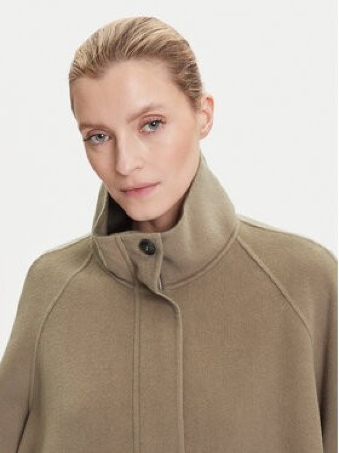 MAX&Co. Płaszcz wełniany Letizia 2526086071200 Zielony Oversize