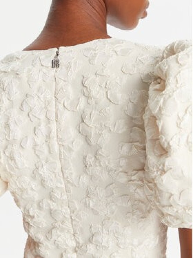 ROTATE Sukienka wieczorowa 114553857 Écru Slim Fit