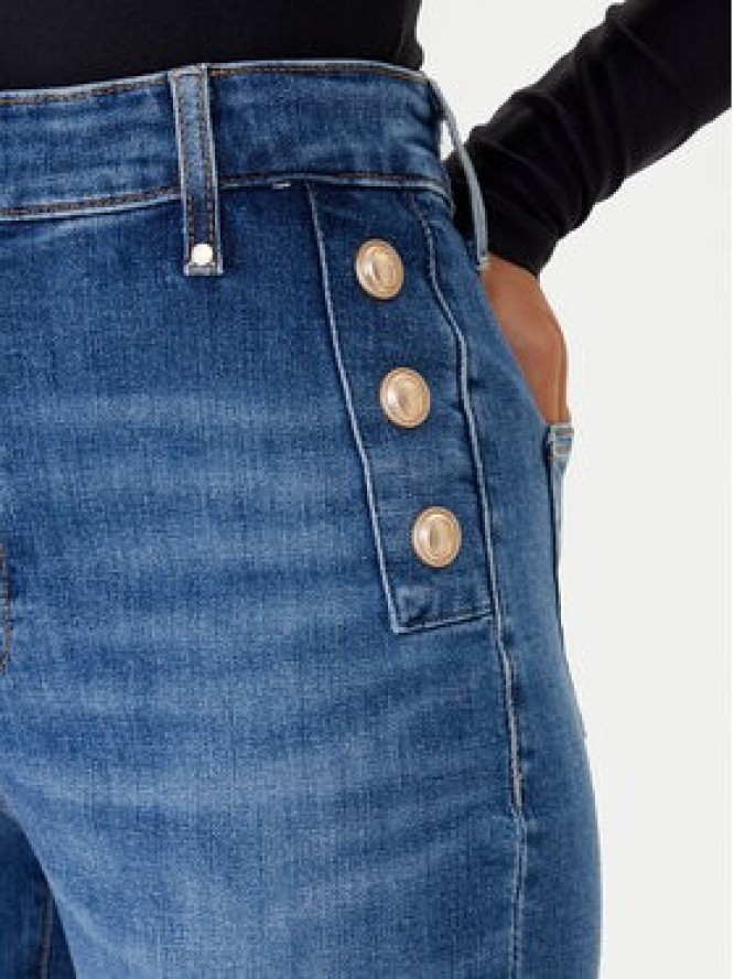 Guess Jeansy W5GA0P D5Q01 Niebieski Wide Leg