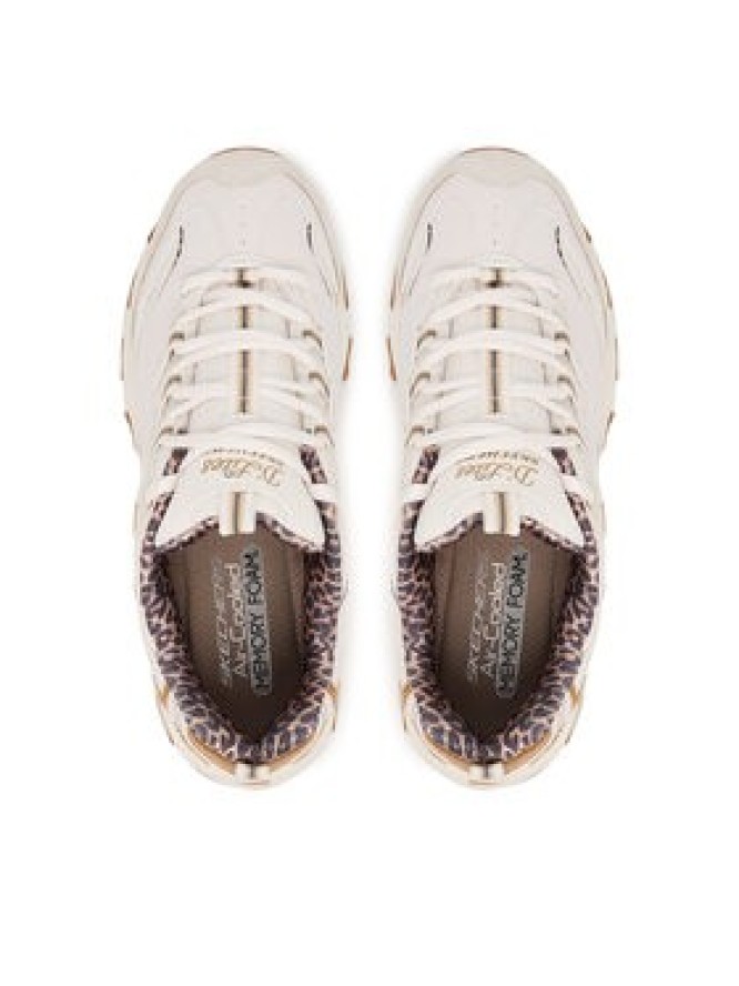 Skechers Sneakersy D'Lites - Wild Charm 150877/WHT Kremowy