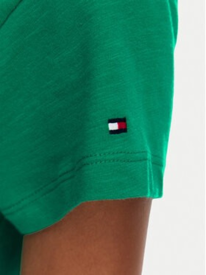 Tommy Hilfiger T-Shirt WW0WW48702 Zielony Slim Fit