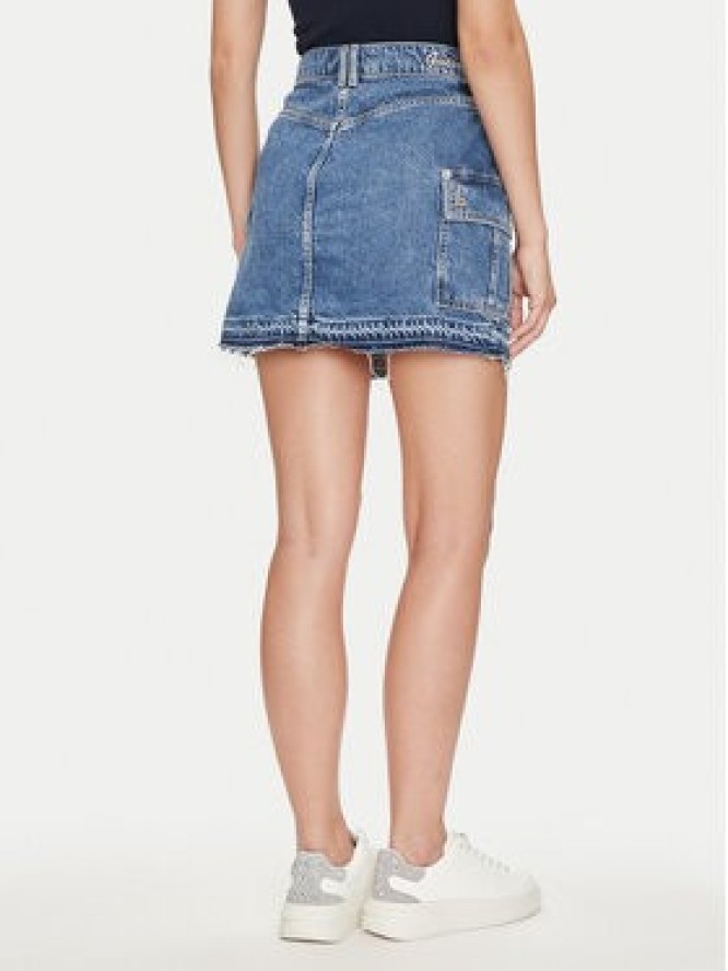 Guess Spódnica jeansowa W4YD52 D5B65 Niebieski Regular Fit