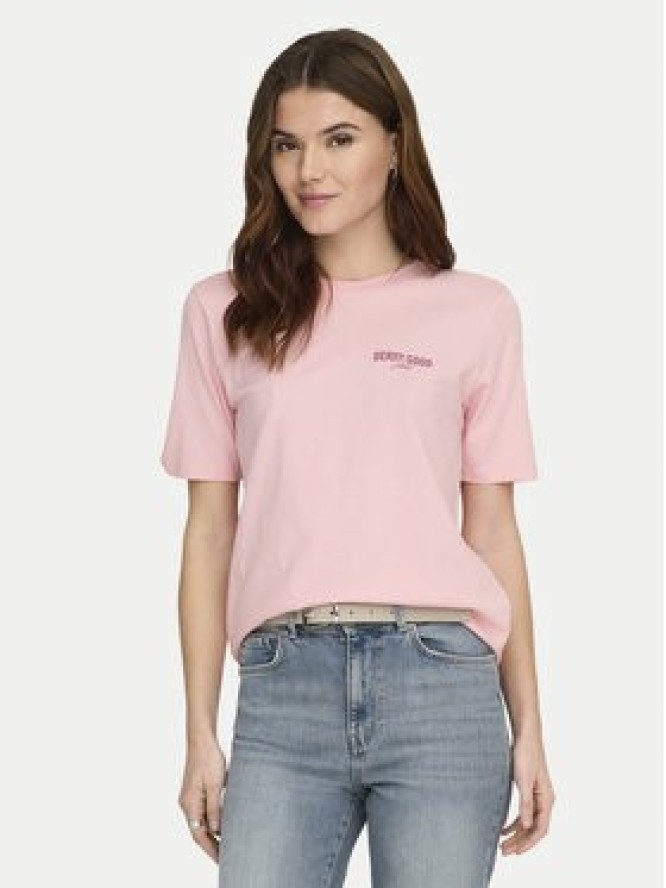 ONLY T-Shirt Lucy 15367829 Czerwony Regular Fit