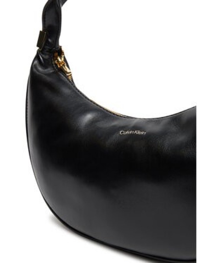 Calvin Klein Torebka Pinched Soft Crescent Sm LV04F3010G Czarny
