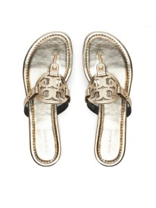 Tory Burch Japonki Miller 162596 Złoty