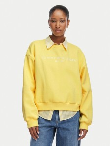 Tommy Hilfiger Bluza Ext Corp WW0WW47831 Żółty jasny Regular Fit