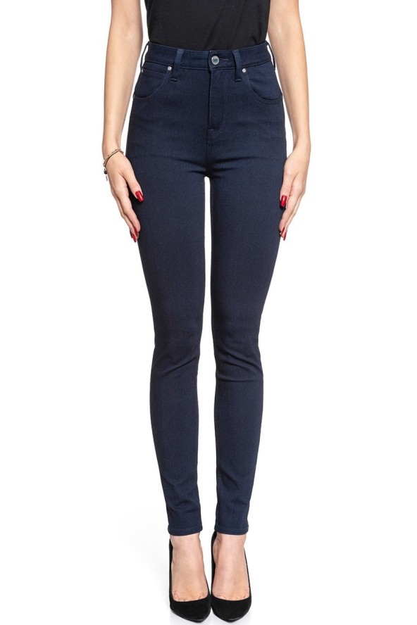 SPODNIE DAMSKIE LEE SCARLETT SUPER HIGH BLACK INDIGO L30LELLJ 112106483