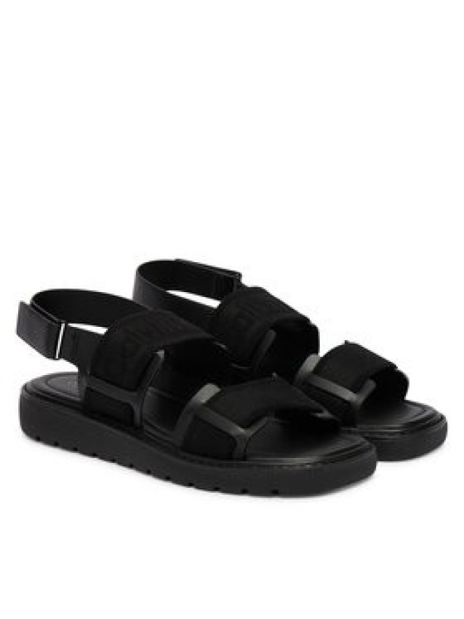 Calvin Klein Sandały Sq Molded Sandal Webb HW0HW02872 Czarny