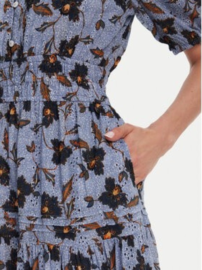 Pepe Jeans Sukienka letnia Eva PL953695 Błękitny Regular Fit