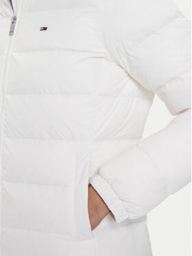 Tommy Jeans Kurtka puchowa Essential DW0DW18864 Écru Slim Fit