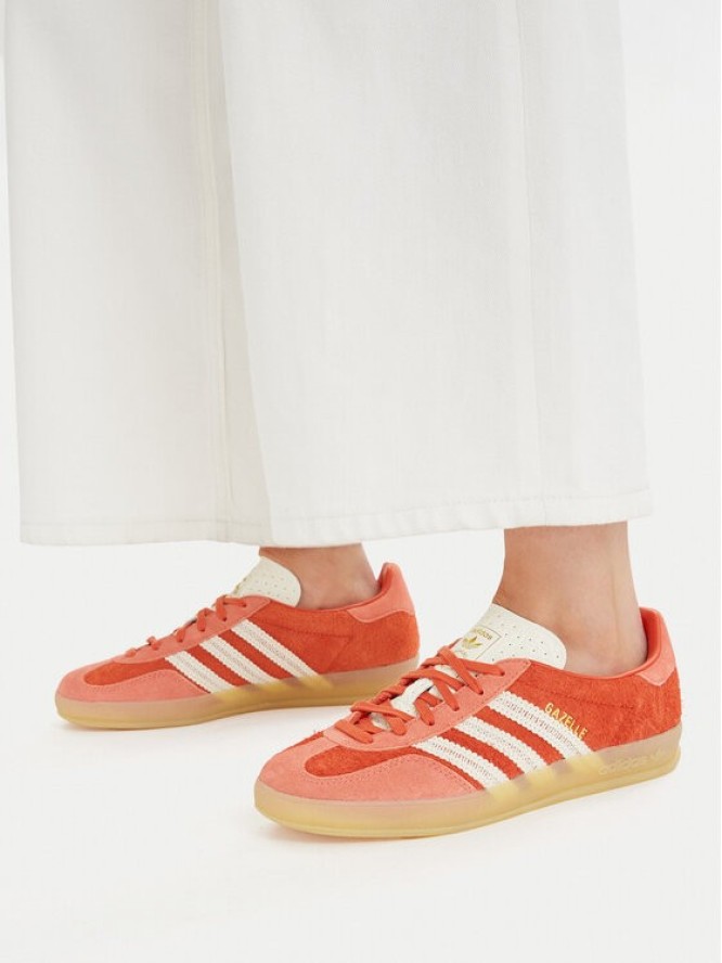 adidas Sneakersy Gazelle Indoor KI7169 Pomarańczowy