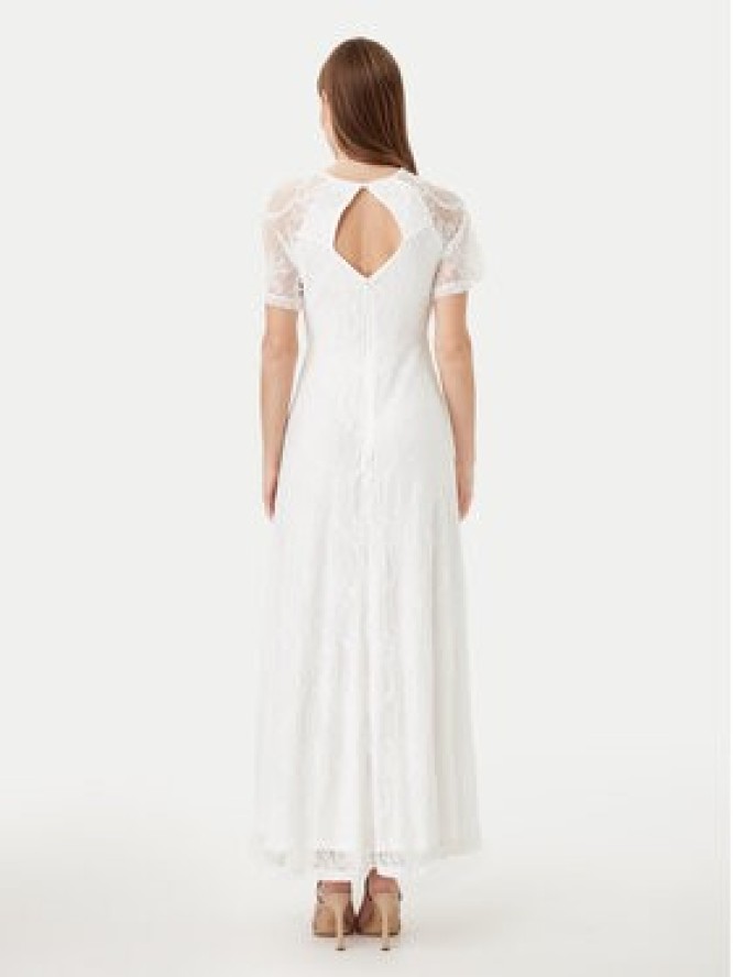 Vila Sukienka wieczorowa Femma 14100349 Biały Regular Fit