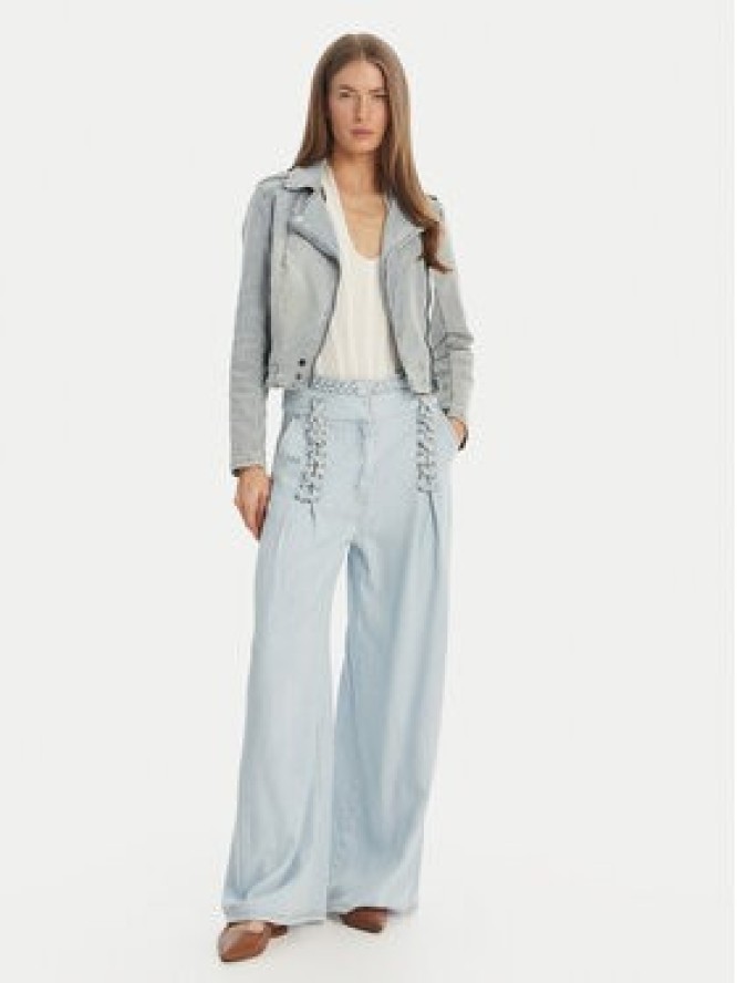 Morgan Kurtka jeansowa 241-VAMMY Błękitny Regular Fit