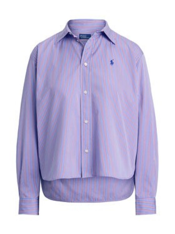 Polo Ralph Lauren Koszula 211973130001 Fioletowy Boxy Fit