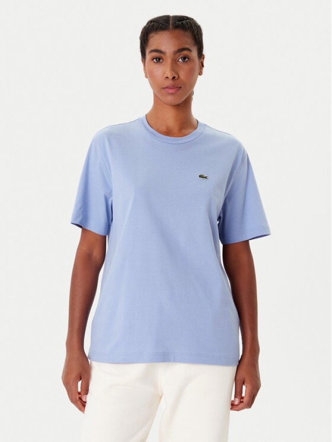 Lacoste T-Shirt TF7215 Błękitny Regular Fit