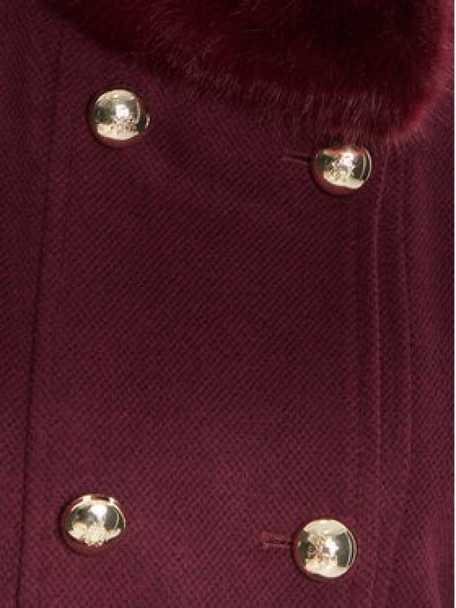 Rinascimento Płaszcz przejściowy CFC0125794003 Bordowy Regular Fit