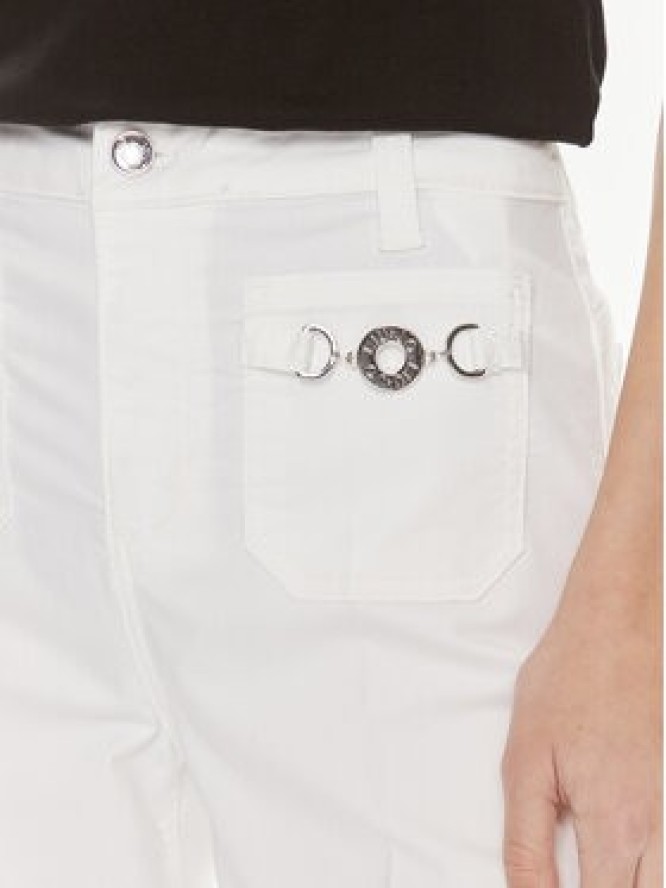 Liu Jo Spodnie materiałowe MA4276 T7144 Biały Relaxed Fit