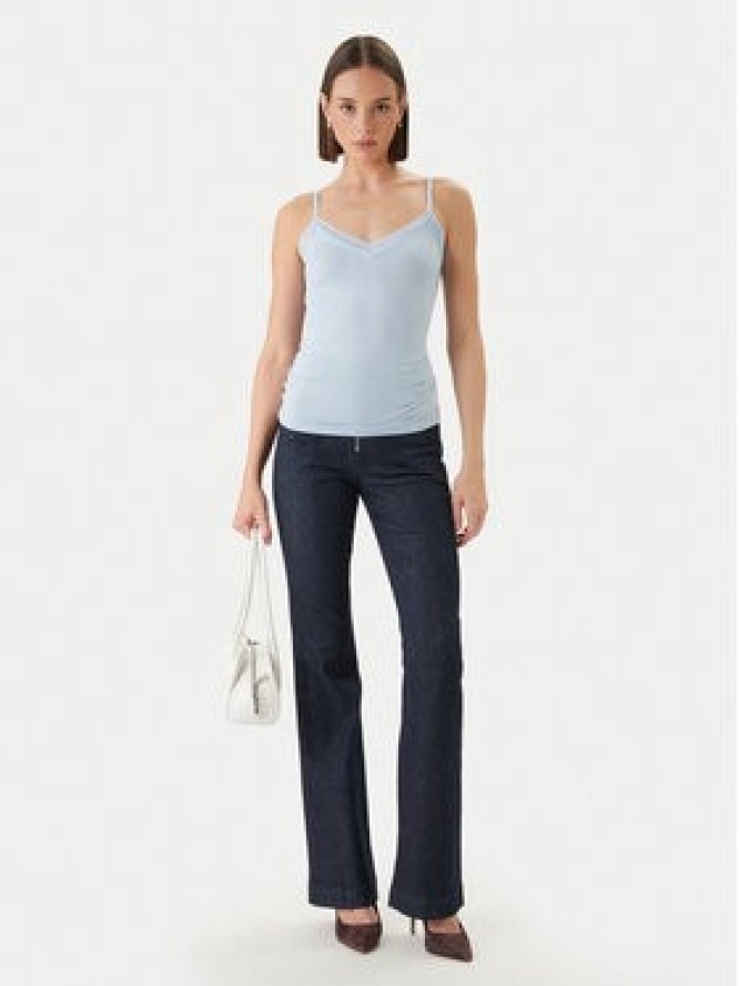 Morgan Top 192-BARBA.N Błękitny Slim Fit