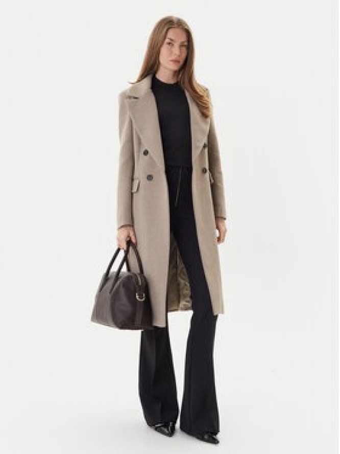Maryley Płaszcz przejściowy 25IB807/01SS Beżowy Regular Fit
