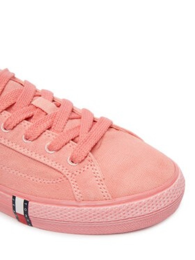 Tommy Jeans Tenisówki Archive Vulc Y2K Washed Canvas EN0EN02957 Różowy