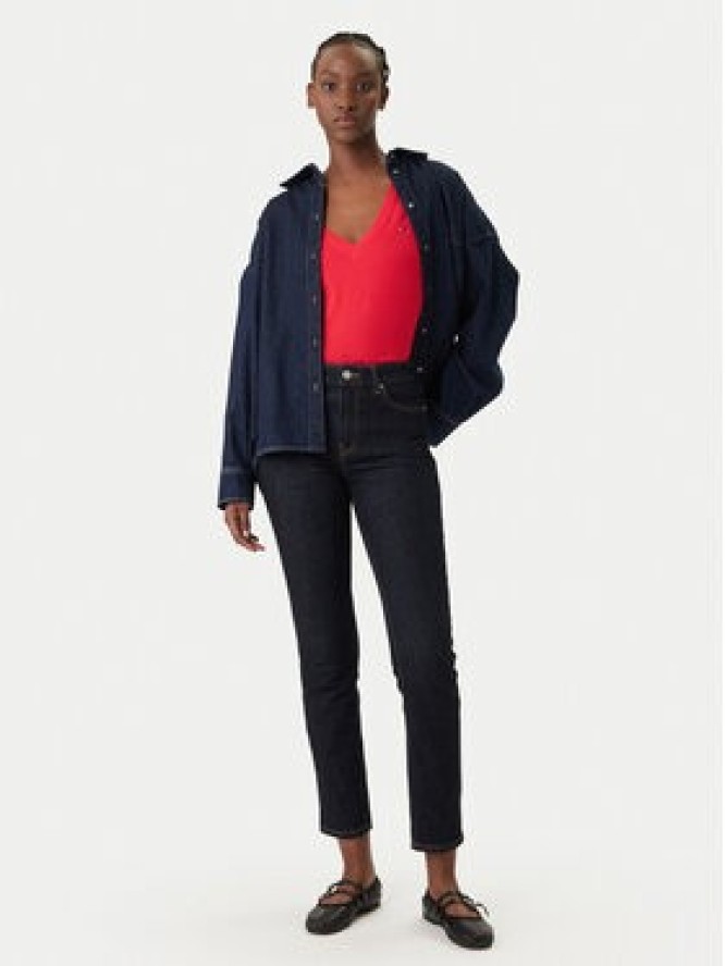 Tommy Jeans T-Shirt DW0DW20458 Czerwony Slim Fit