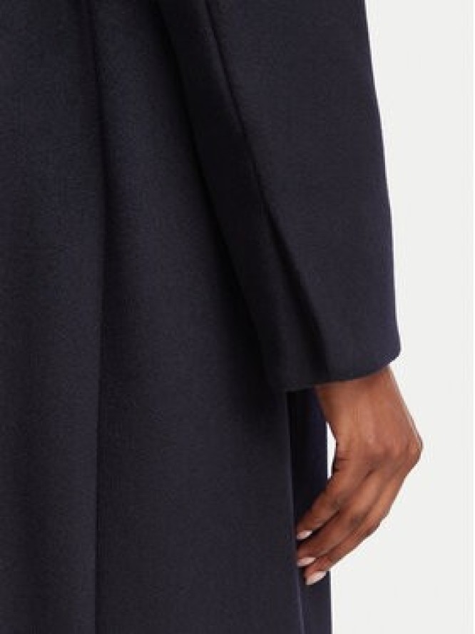 MAX&Co. Płaszcz wełniany Longrun 2628016044200 Granatowy Regular Fit