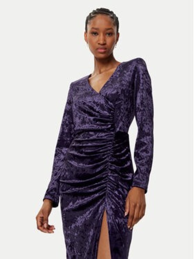 Rinascimento Sukienka koktajlowa CFC0121946003 Fioletowy Regular Fit