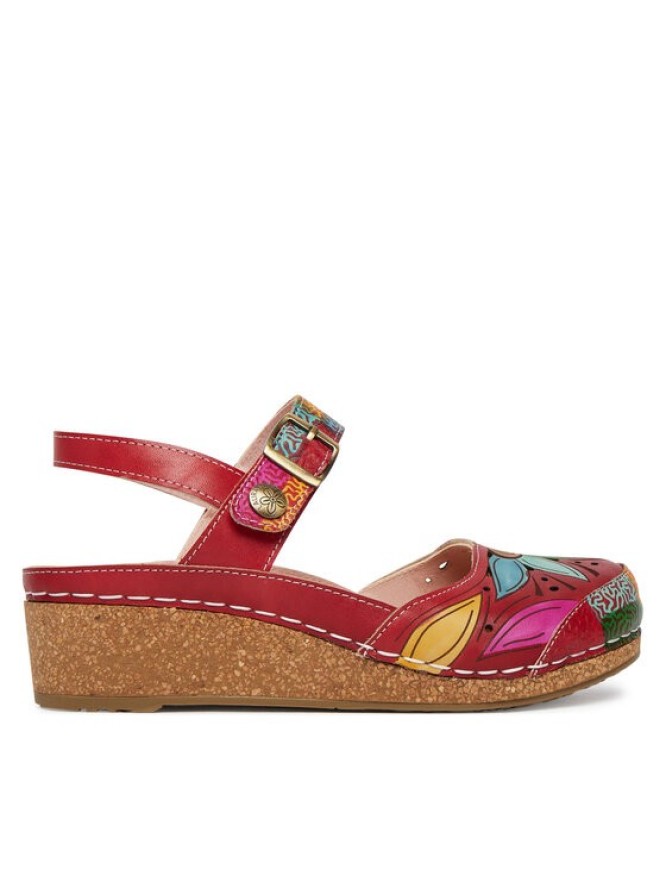 Laura Vita Sandały Facscineo 02 Czerwony