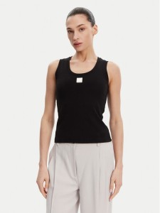 Fracomina Top FP25ST2001J40101 Czarny Slim Fit