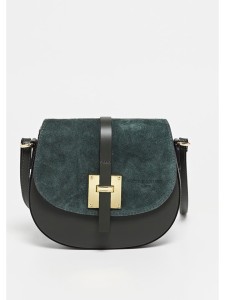 Victor & Hugo Paris Skórzana torebka w kolorze ciemnozielonym - 22 x 18 x 6 cm rozmiar: onesize