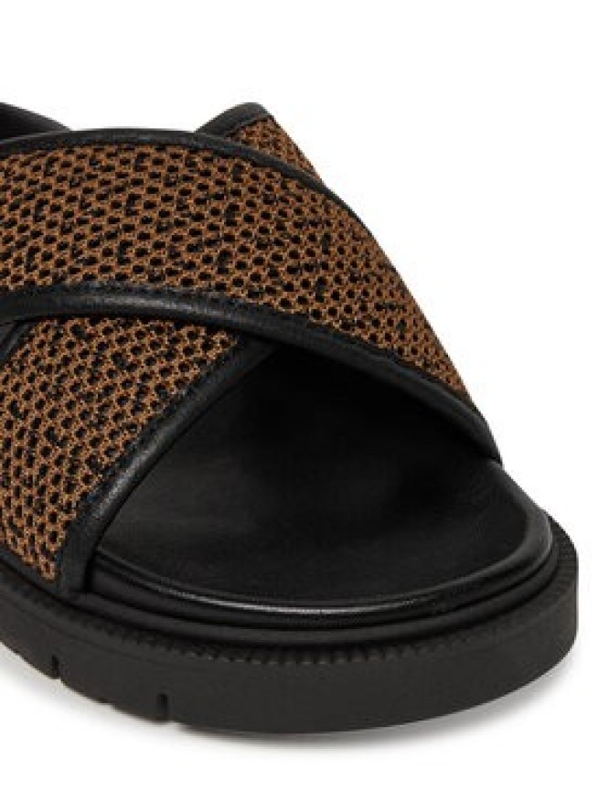 Max Mara Beachwear Klapki Party 25165210396 Brązowy