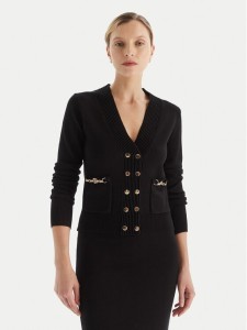 Fracomina Kardigan FR25WT8010K55601 Czarny Regular Fit