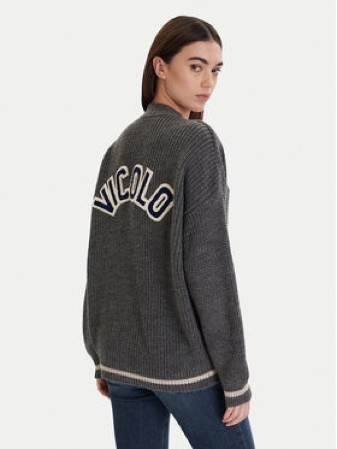 ViCOLO Kardigan 55072F Szary Regular Fit