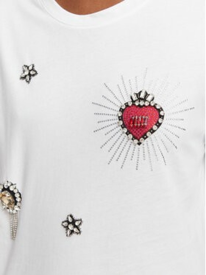 Liu Jo T-Shirt WF6324 J0088 Biały Regular Fit