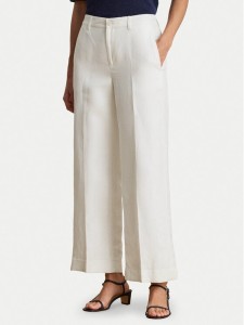 LAUREN RALPH LAUREN Spodnie materiałowe 200P08107001 Biały Wide Leg
