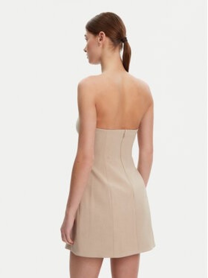 Bardot Sukienka koktajlowa 59806DB Beżowy Regular Fit