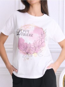 Koszulka z nadrukiem - biały