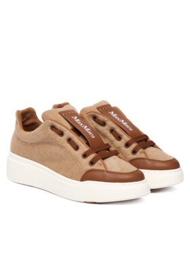 Max Mara Sneakersy Maxiwk 2524766012650 Brązowy