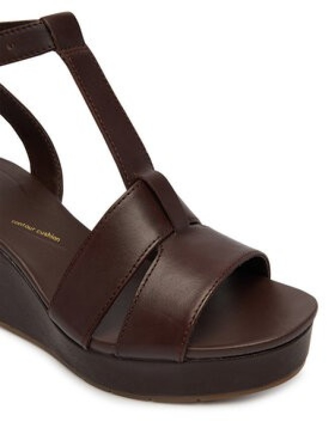 Clarks Sandały Sabina Hope 26186104 Brązowy